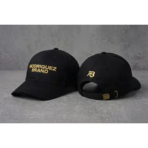 RODRIGUEZ BRAND Premium Cap — Black & Gold Signature Edition