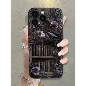 New Fashion TPU Phone Case - Hot Selling Gothic Bookcase Pattern Design Theme Luxury  Lens Highlighting Protection, Suitable For IPhone17/IPhone17 Air/IPhone17 Pro/IPhone17 Pro Max/16 Pro Max/15 Pro Max/14 Pro Max/13 Pro Max/12 Pro Max/11 Pro Max