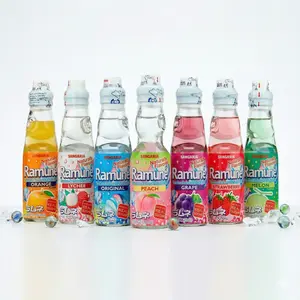 Pop the Marble! SANGARIA Premium Ramune 7-Flavor Collection (6.76 Oz Each)