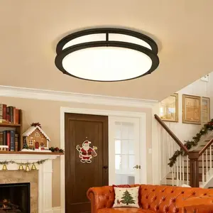 Minimalist LED Ceiling Light Fixture, 13 Inch 36W Dual Ring Lamp with Adjustable Color Temperature for Bedroom & Kitchen led ceiling light home lighting bright ceiling light led light fixture