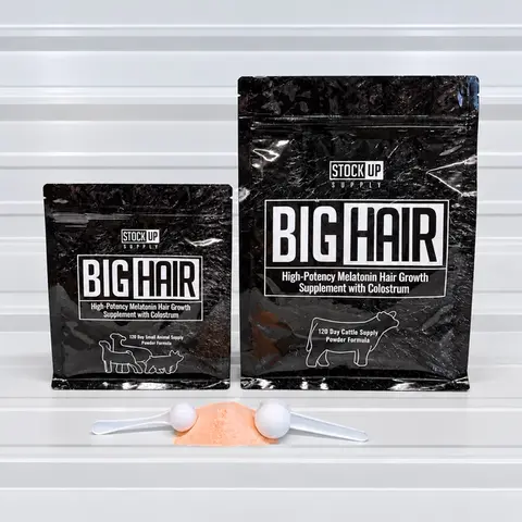 Big Hair – Premium Powdered Melatonin Supplement for Livestock