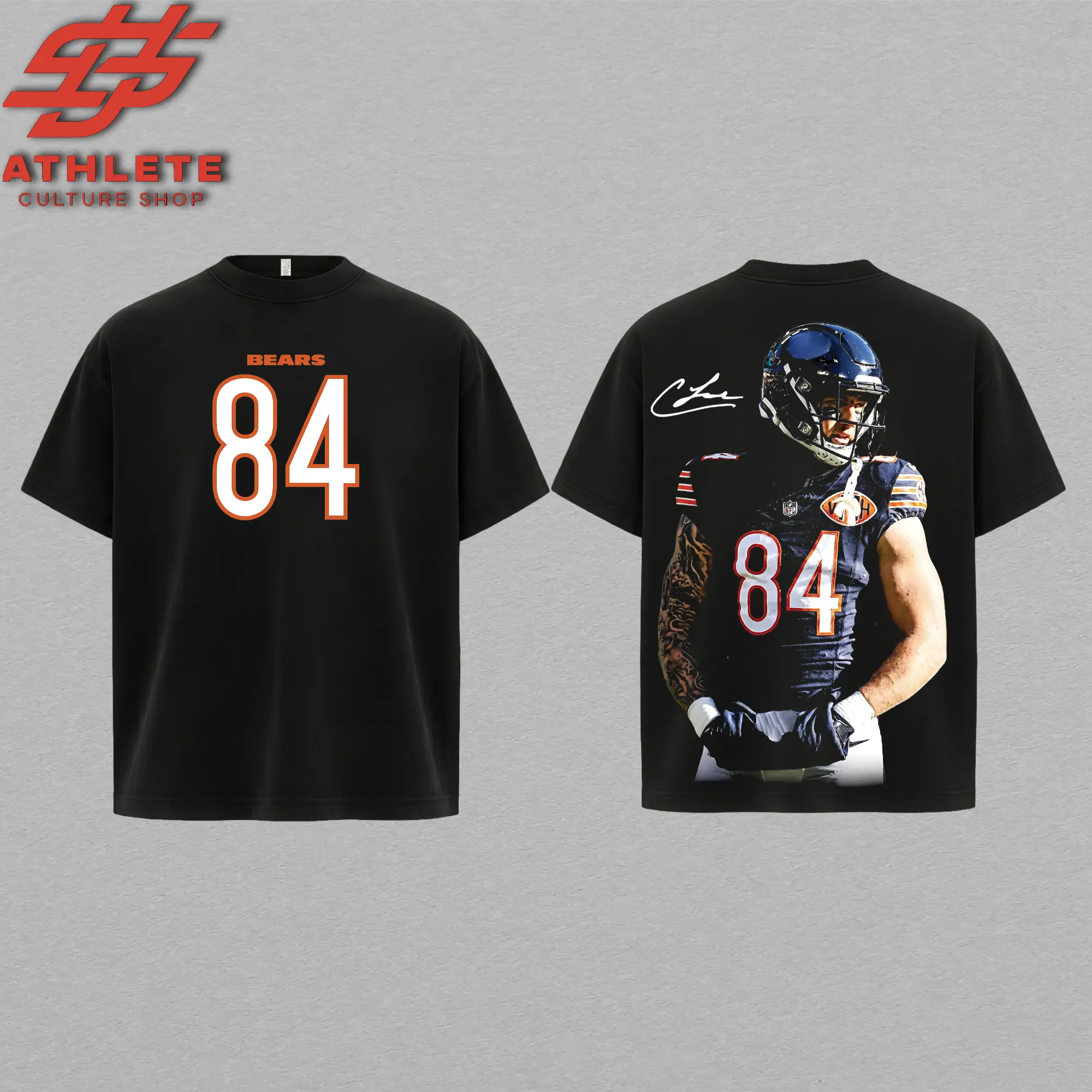 [LEO] Colston Loveland #84 Graphic Comfort Colors Premium Cotton T-Shirt (Made in USA), Michigan Wolverines Football Fans Apparel, Game Day Shirt, Retro College Football Streetwear Tee, Gift for Him & Her