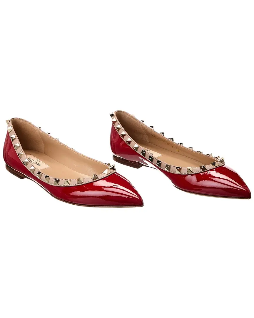 Valentino Rockstud Patent Flat (Authentic Pre-Loved)