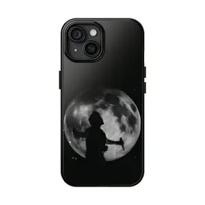 XO Album Phone Case, Night Blue Moon Music Cover Suitable for iPhone 17-11 Pro Max/Plus and  Samsung Galaxy S23-25