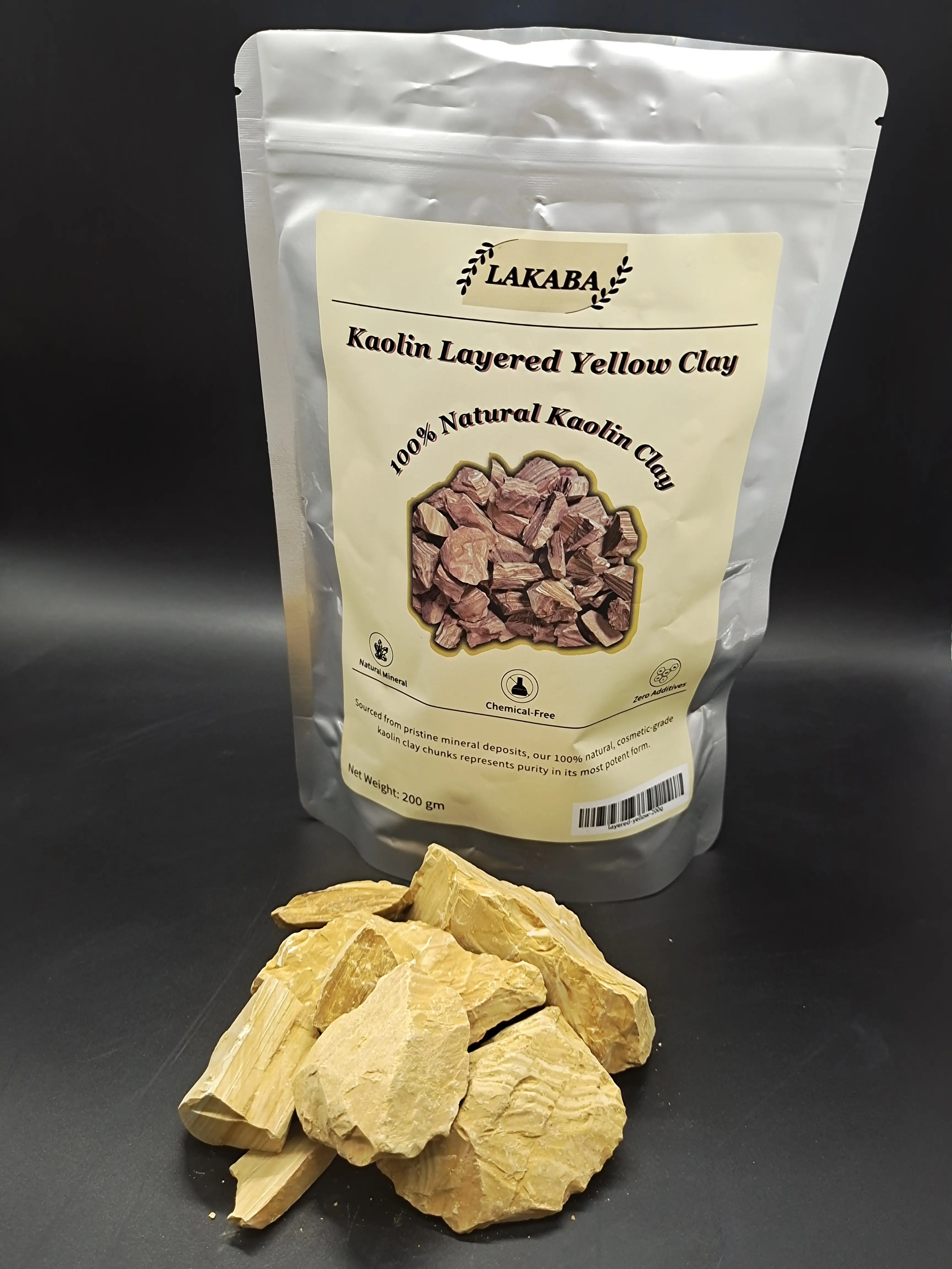 100% Natural Yellow Clay | No Chemicals, No Additives Edible Clay, Natural Clay, Chemical-Free