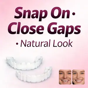 【Instant Visual Enhancer】Temporary Smile Contouring Cover Disguise Missing Teeth Painless Cosmetic Ortho-Accessory Non-Medical Men Women Daily Confidence