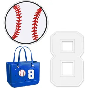 2 count Number Charms for Handbag Insert & Decoration, Compatible with  Handbag Models