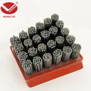 25-hole silica abrasive brush for epoxy injection; concrete floor paint/coating remover cleaning and polishing brush; dedicated refurbishment polishing brush for concrete floor grinders