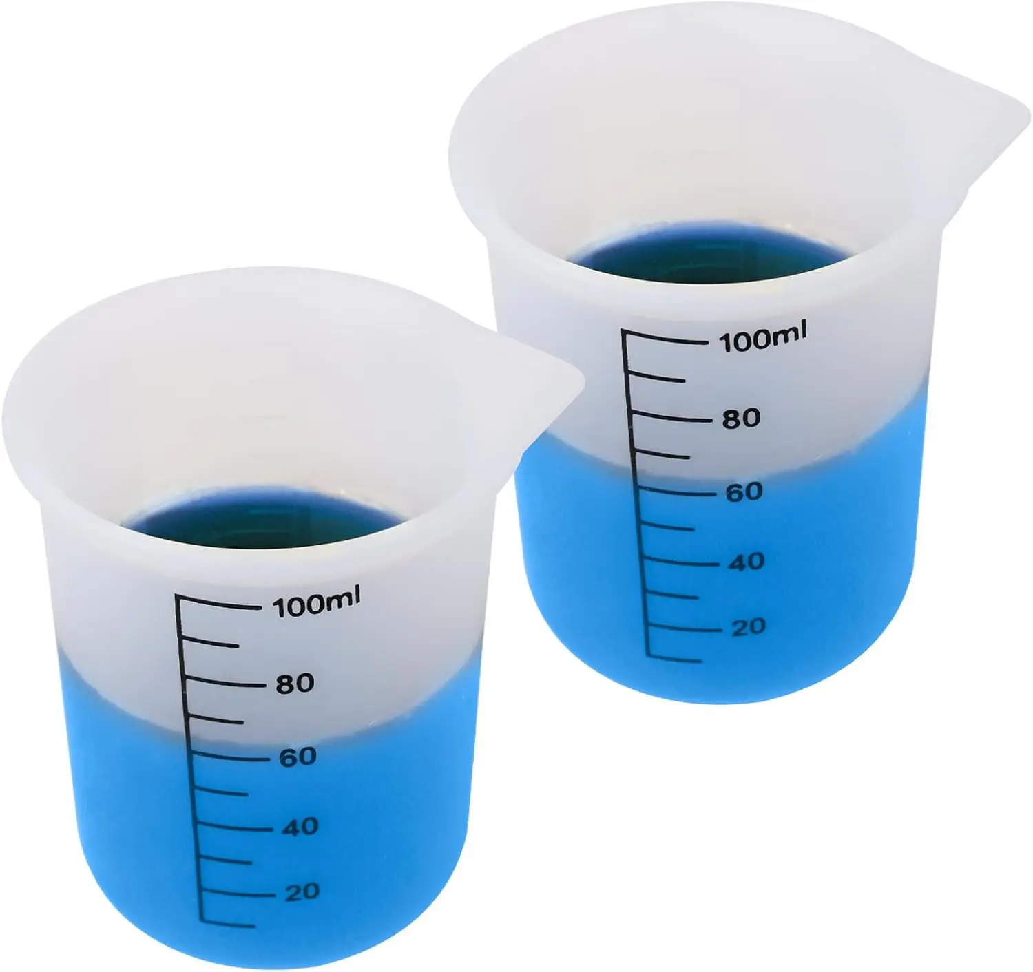 KEUYE Silicone Laundry Detergent Cup 2Pcs Washable Measuring Cup for Liquid Detergent Precise Measurement No Mess or Leaks Durable Soft Silicone Essential Household Item