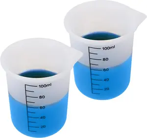 KEUYE Silicone Laundry Detergent Cup 2Pcs Washable Measuring Cup for Liquid Detergent Precise Measurement No Mess or Leaks Durable Soft Silicone Essential Household Item
