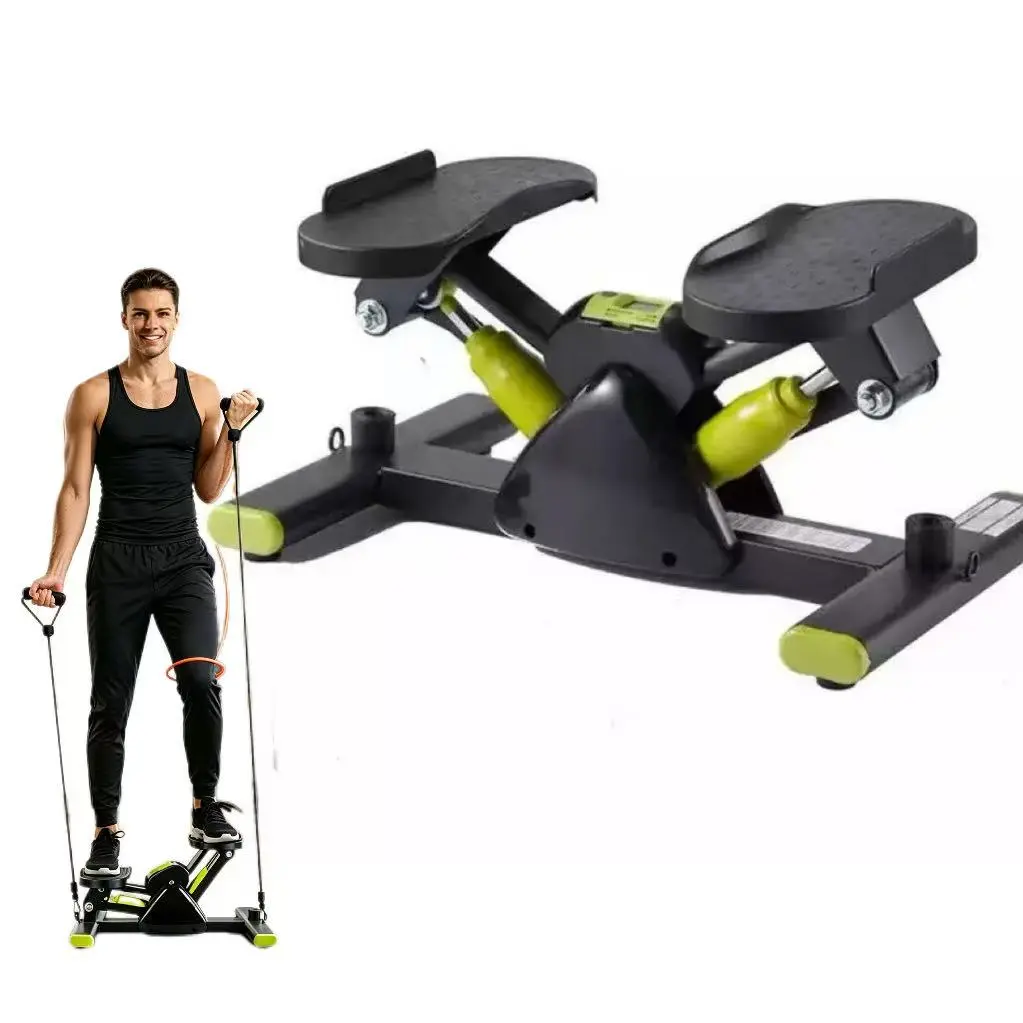 Compact Stepper Exercise Machine - Non-Slip Pedals, Calorie Counter, Height Adjustment for Indoor Full Body Training