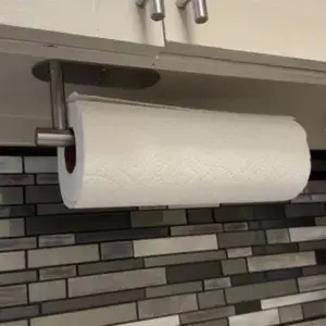 12.6-Inch Multi-Functional Towel Rack, Holds Paper Towels, Plastic Wrap, Aluminum Foil, Kitchen Paper, Ideal for Home Renovation, Mother's Day Gift