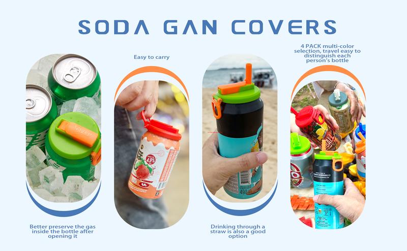 DIPESI 4-Pack BPA-Free Soda Can Lids with Straw - Reusable Lids for Seltzer, Juice & Beverage, Silicone Straws Included Drink Covers Children's Day DIPESI 4-Pack BPA-Free Soda Can Lids with Straw - Reusable Lids for Seltzer, Juice & Beverage, Silicone Straws Included Drink Covers Children's Day