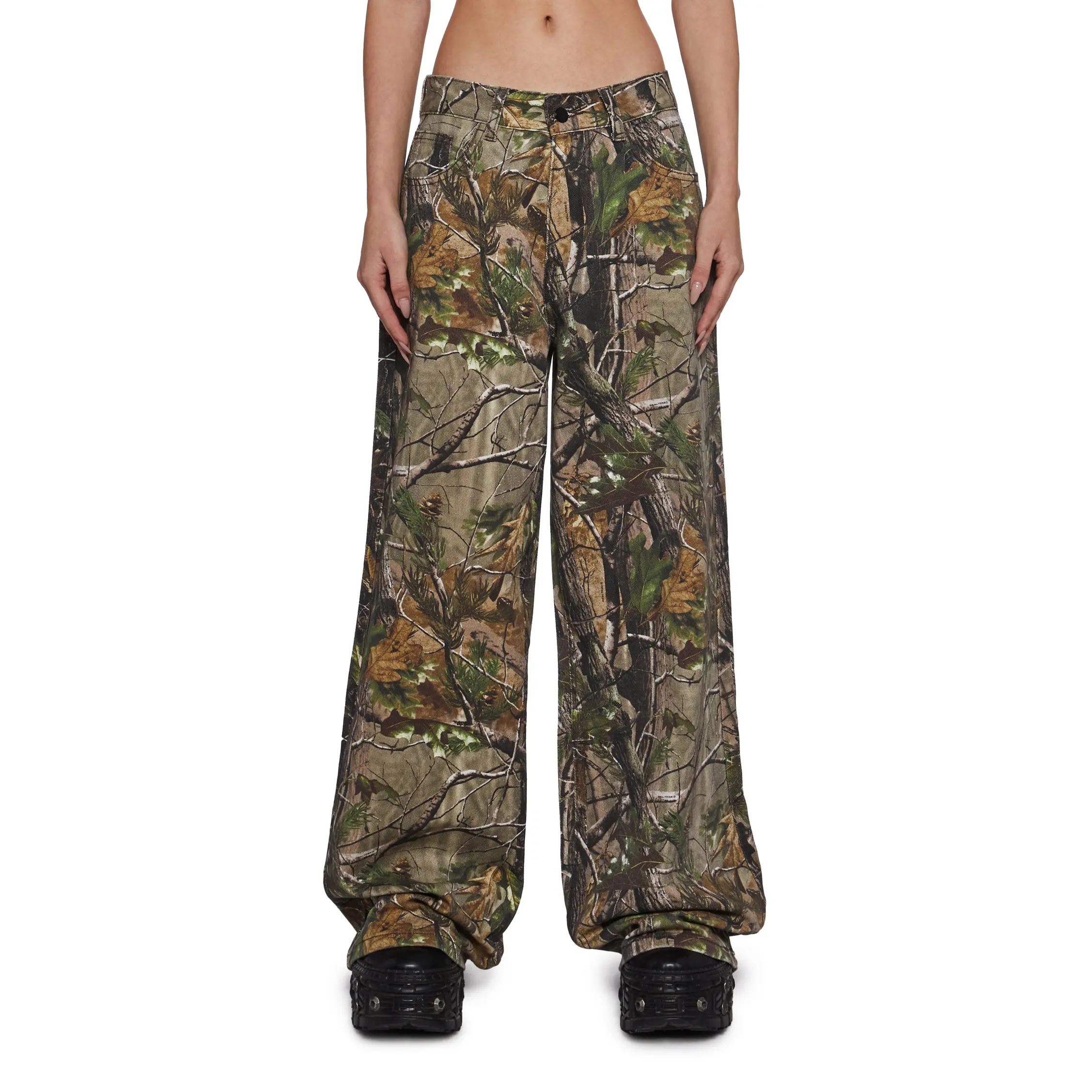 Sinful Attitude Wide Leg Jeans - Camo Sinful Attitude Wide Leg Jeans - Camo