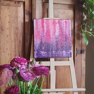12x12 Abstract Canvas Painting by Cote Design Studio