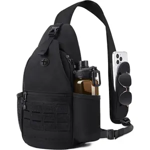 Mens Sling Bag, Water-Resistant  Bag Small Single Strap Backpack Cross  Bag for Men
