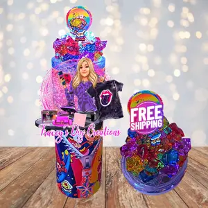 Sparkle Girl Colorful Faux Ice Light Up Ice Tumbler With Removable Magnetic Lid