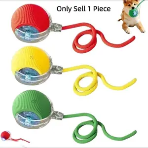 Smart Rolling Pet Toy, Automatic Rolling Ball, 360° Self-Rotating Light Ball with LED Lights, 3 Play Modes, Suitable for Cats and Dogs, USB Rechargeable Interactive Toy