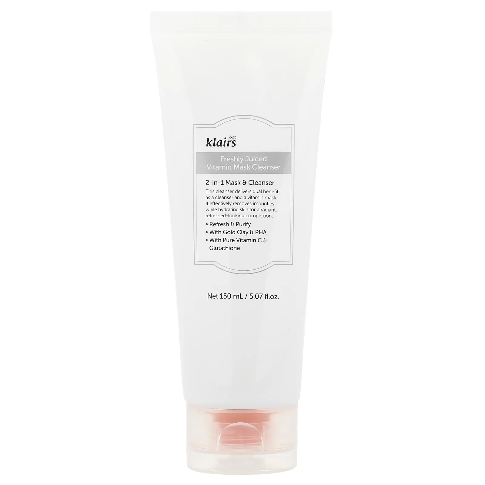 Dear, Klairs Freshly Juiced Vitamin Mask Cleanser, 5.07 fl oz (150 ml)