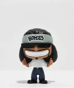 HOMIES Smiley BIG HEADZ Figure Series #2 DGA Collectible- 4 Inch Collectible Figure with Sunglasses and HOMIES Bandana