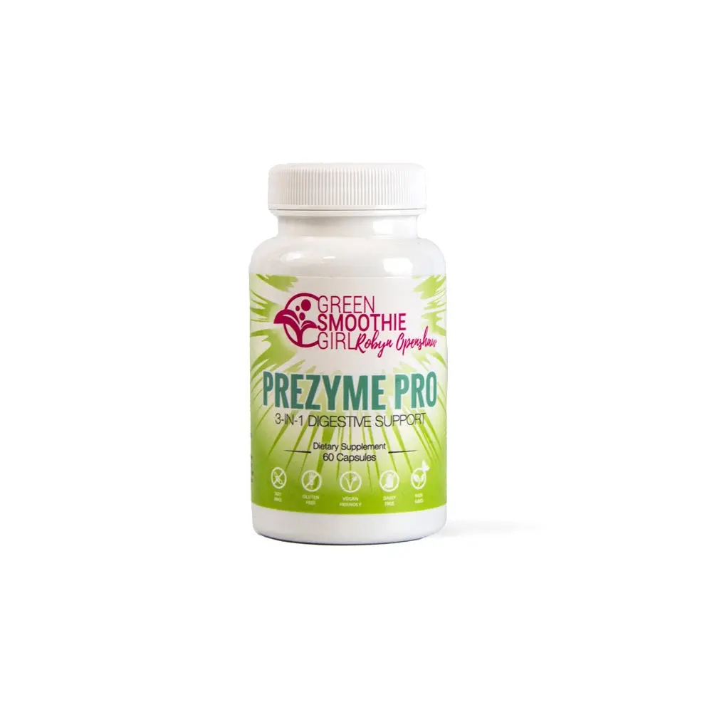 PreZyme Pro - 3-in-1 Digestive Support with 15 Probiotic Strains, Plant ...