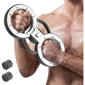 Burn Machine, 12LBS Spinning Arm Trainer with Adjustable Resistance, & 360 Degree Rotating Grips, Upper Body Workout Rotator for Forearm, Shoulder, Chest, Home Gym Exercise