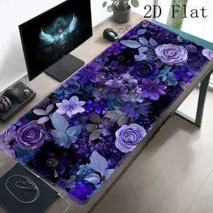High Quality Mouse Pad, Desktop, Computer, Extra-Large Gaming Mouse Pad, Mouse Pad, Purple Mouse Pad, Floral Mouse Pad, Plant Mouse Pad- Decorative Desktop, Cute Office Supplies And Accessories, Suitable For Both Men And Women, Laptop And Keyboard Mouse P