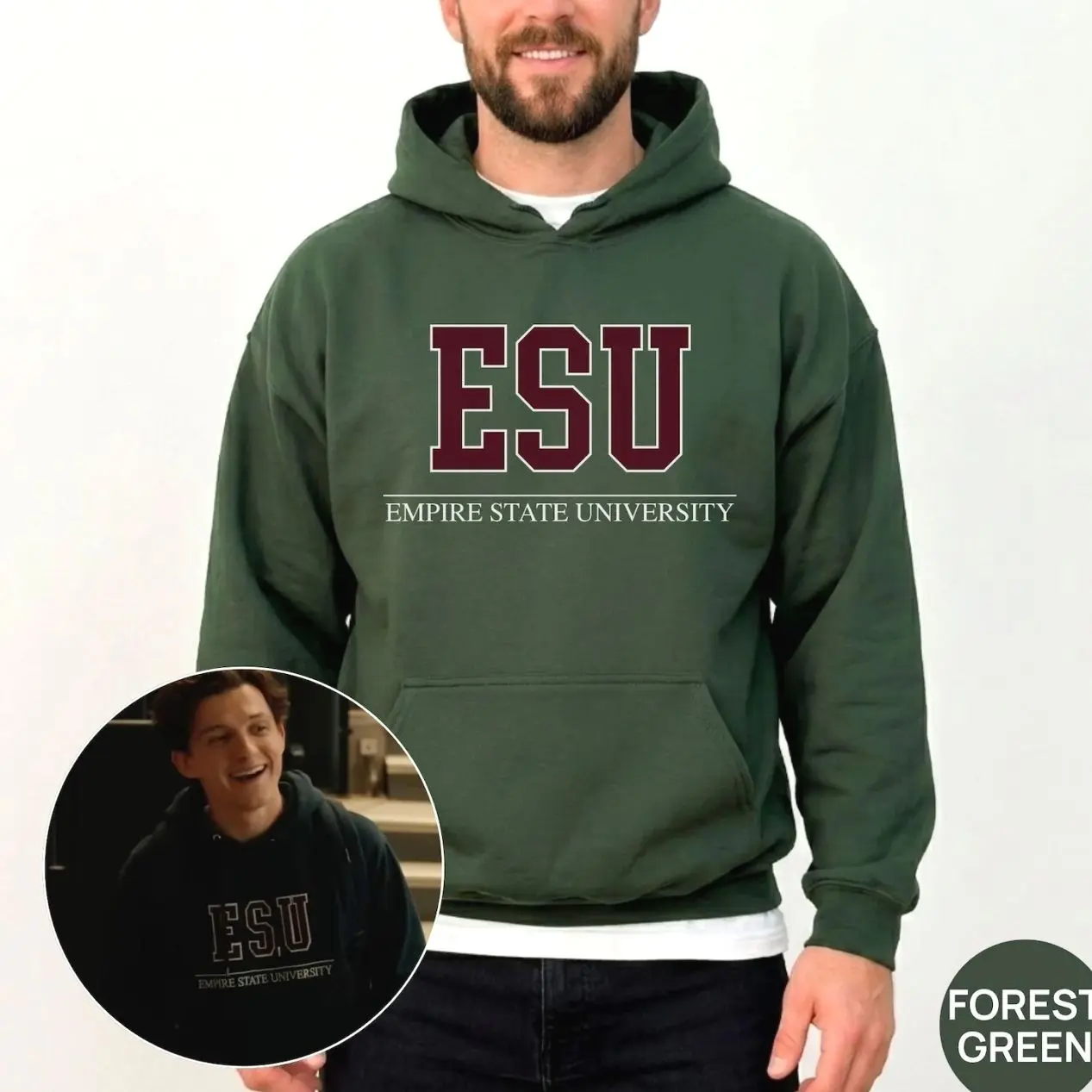 ESU Empire State University Hoodie, Tom Hollan Brannnd New  Merch, ESU Empire State University T6G