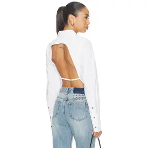 Ksubi Dare Open Back Shirt in White