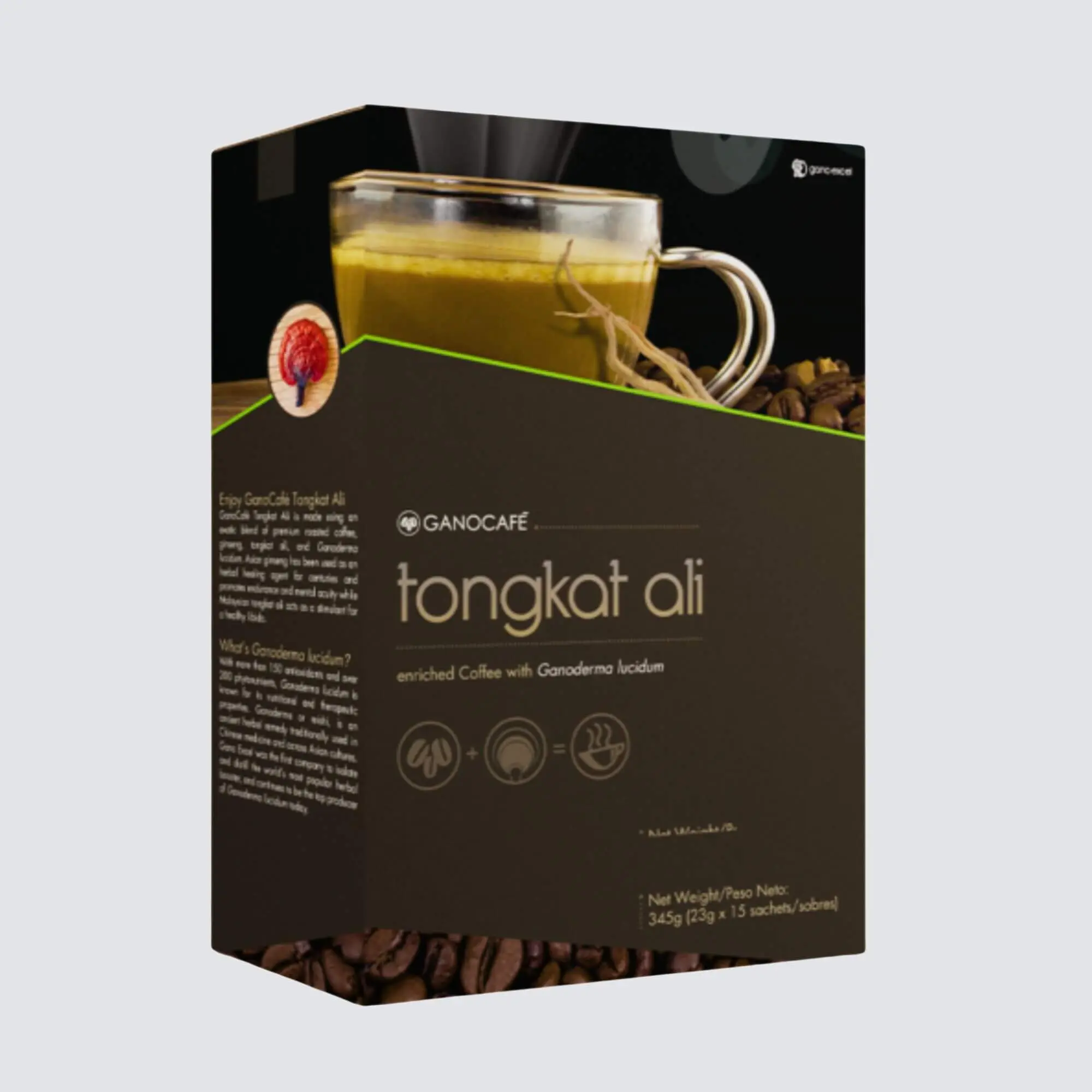 Cafe Tonkat Ali | Coffee and Ganoderma Lucidum Gano Excel 345g