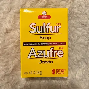 Azufre Jabon Sulfur Soap 10% Acne Treatment