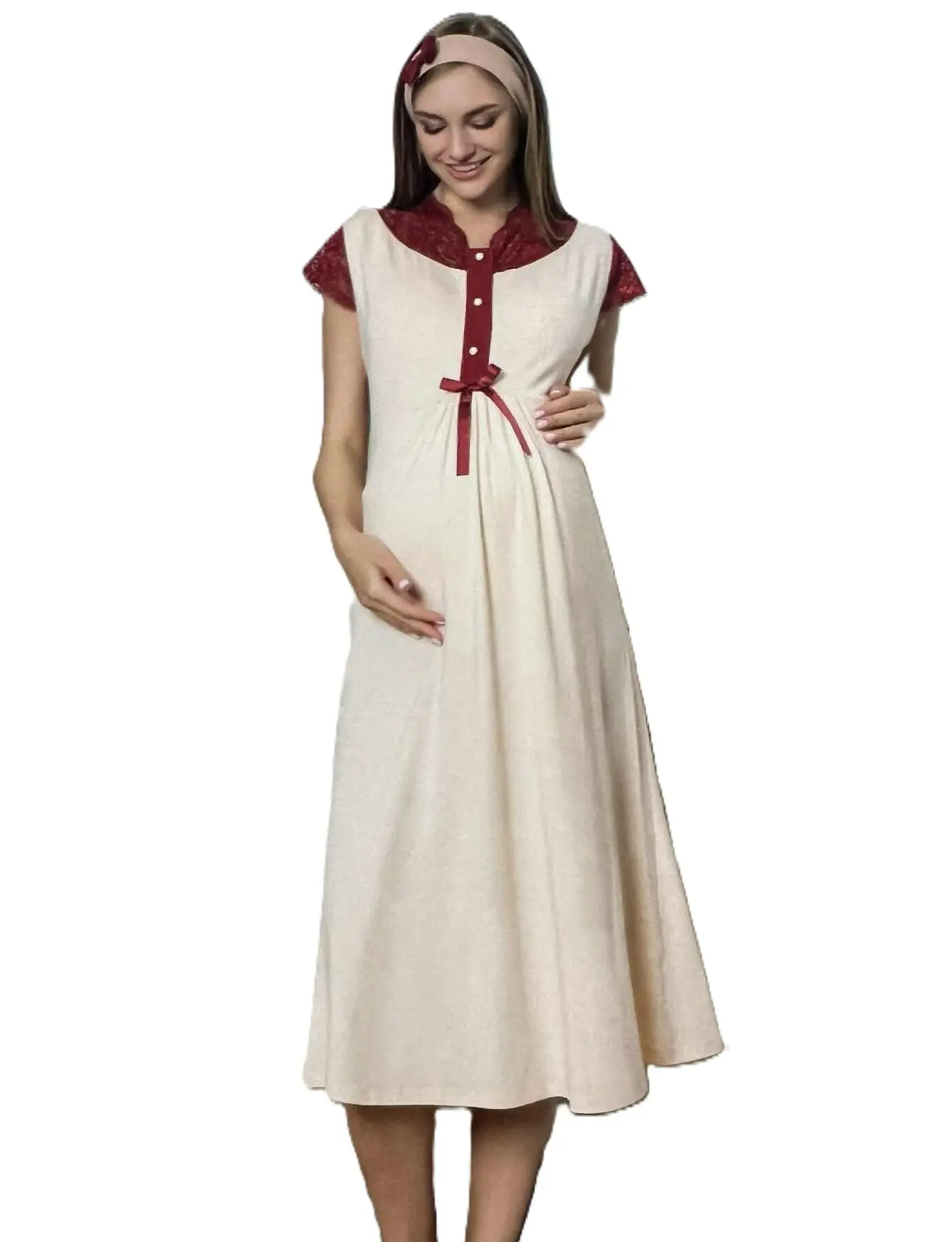 Women's Maternity Nursing Pajama Soft All Seasons Comfortable & Convenient for Everyday Wear Maternity-Friendly Design Nursing-Friendly Features