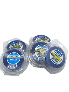 Boxed 0.8/1.0/1.27/1.95/2.54 cm Width, 12 Yards, Blue Lace Front Tape, Double-Sided Tape, Hair Extension Tape