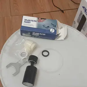 1 Piece Brand New Dual Mode Kitchen Faucet Spray Head Filter Adjustable 360° Rotating Anti-Splash Faucet Spout Aerator Kitchen Sink Faucet Aerator (With Installation Tool)