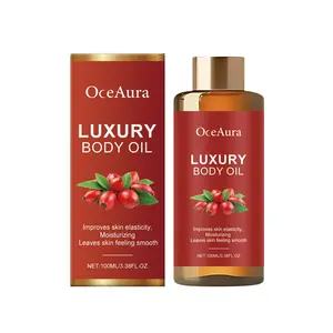 OCEAURA Luxury Body Oil Rosehip Oil Elasticity Boosting Calendula Soothing Moisturizing Body Oil