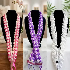 Collares - Colorful Braided Ribbon Necklaces for Festive Outfits and Special Occasions