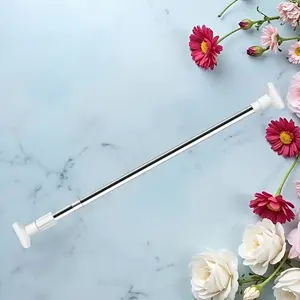 Easy Install No-Drill Extendable Rod, Suitable for Bath Curtains, Door Curtains, Clothes Hanging, Adjustable Clothes Rack