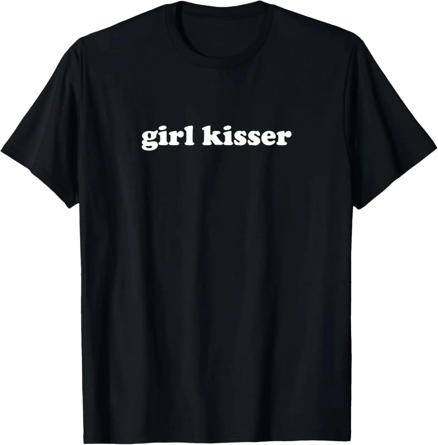 Original Girl Kisser Y2k Aesthetic Trendy LGBT Pride Lesbian T-Shirt Graphic Tees Menswear Top: Gifts for Men & Women