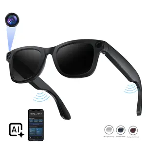 Smart Glasses 8MP HD Camera| 1200P Video Recording, AI Voice Control, Bluetooth Wi-Fi, UV400, Blue Light Filter, 4H Playtime, Interchangeable Lens – Magnetic Sync Wearable Design