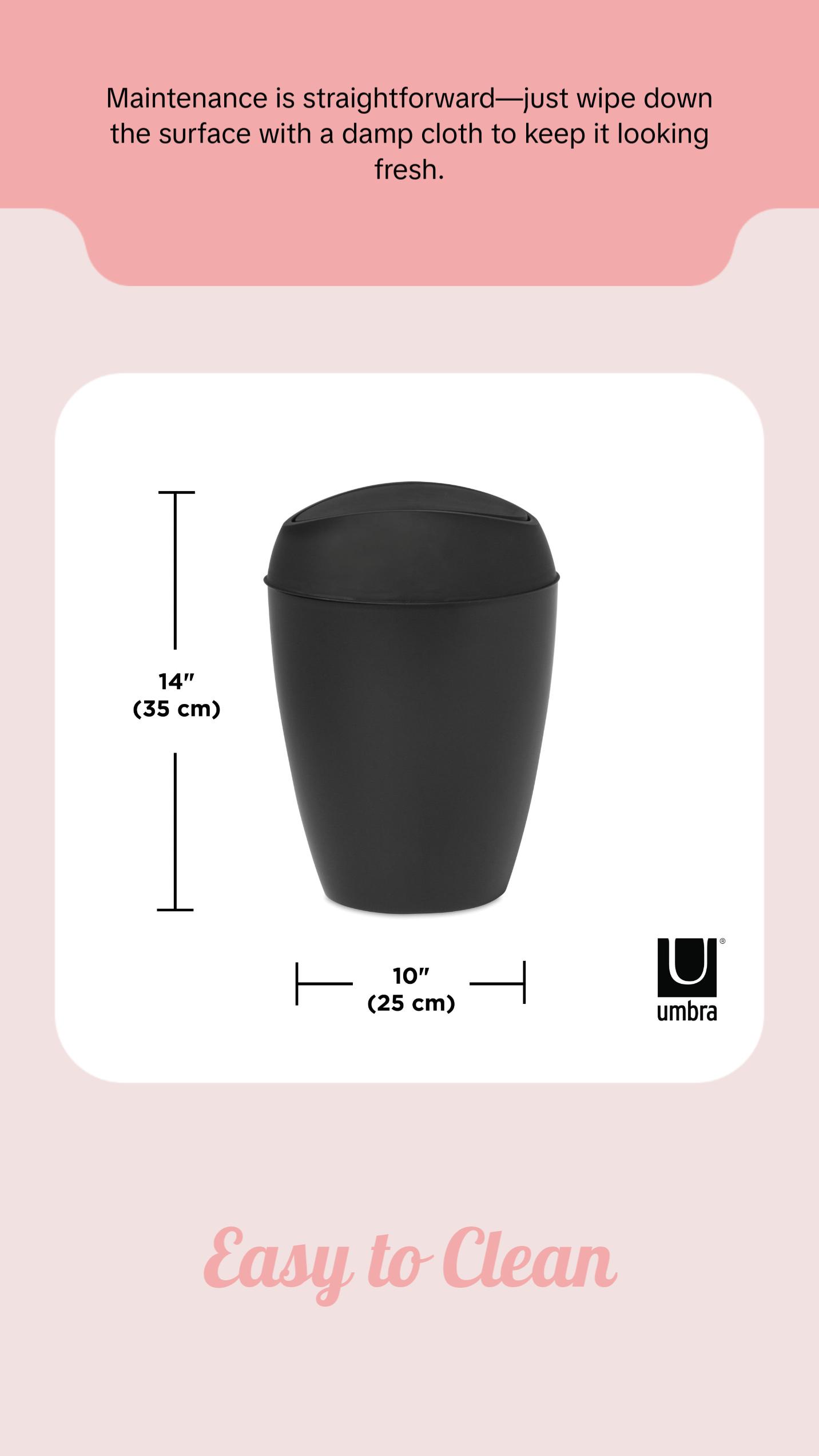Twirla Trash Can - Perfect for Home and Office Use Twirla Trash Can - Perfect for Home and Office Use