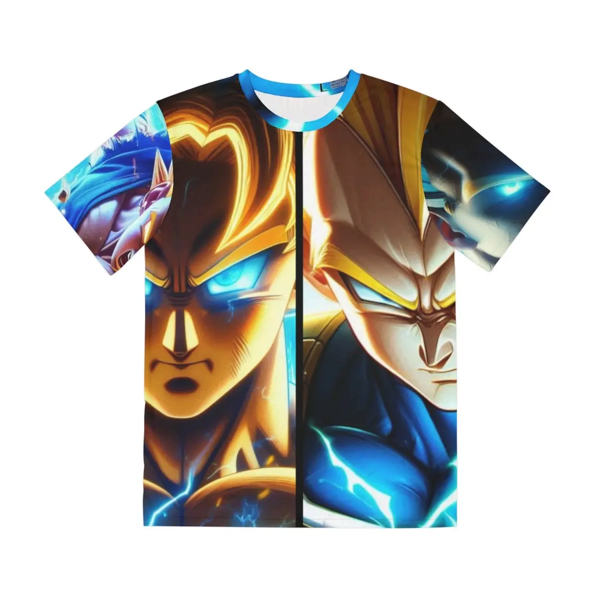 super Saiyan 2/vegito theme shirt  Dragonball z polyester goku all sizes vegita vegito super Saiyan 2