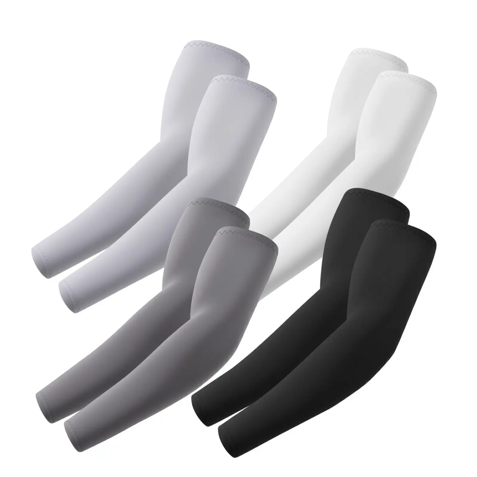 Cooling Arm Sleeves for Men & Women, Seamless Lightweight Compression Fit, Nylon Spandex with UPF 50+ UV Protection for Outdoor Sports, Lightweight Compression Sleeve