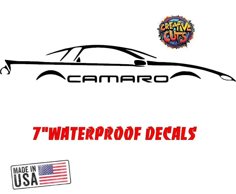 1998-2002 4th gen Camaro silhouette stickers for camaros FBODY