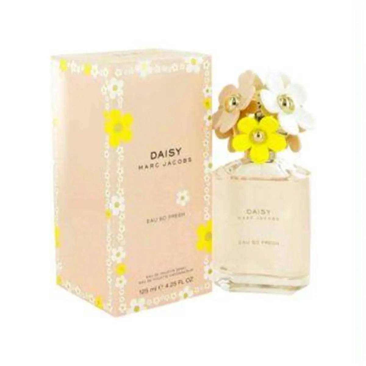MARC JACOBS Daisy Eau So Fresh Women's Fragrance Spray - Fruit Floral Scent Eau de Toilette with Jasmine, Rose, Grapefruit & Musk Notes, 4.2 fl oz, Floral Fragrance, Clean Girl Perfume, Feminine Energy, Cedar, Plum Musk Finish, Natural, Floral Citrus Scen
