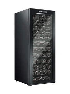 KingChii 163 Bottle Wine Cooler Refrigerator Dual Zone Wine Fridge with Professional Compressor - Stainless Steel & Tempered Glass, Freestanding for Home, Office, Kitchen