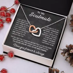 To My Soulmate Necklace, Gift For Wife Girlfriend From Husband, Mother Day Gift