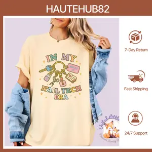 In My Nail Tech Era Shirt, Funny Manicurist Tee, Cosmetologist Sweatshirt, Beauty Salon