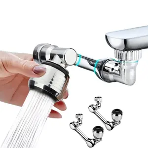 2pcs 1080° Rotating Faucet Extender | Swivel Robotic Arm Tap Aerator