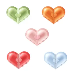 Heart-shaped Wireless Speaker, Heart Design, Portable Bluetooth speaker, Pastel colors, 108g Net Weight, Bluetooth 5.4, 600mAh Battery Capacity, Stereo High-quality Sound Effect, Suitable for Music, Travel