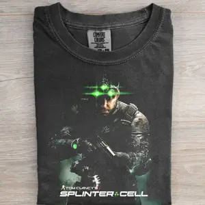 Tom Clancy’s Splinter Cell Shirt, Tactical Stealth Operative Graphic Tee, Night Vision Soldier T-Shirt, Military Action Game Shirt, FPS Gamer Aesthetic Tee, Combat Shooter Graphic, Comfort Colors Cotton Unisex Tee